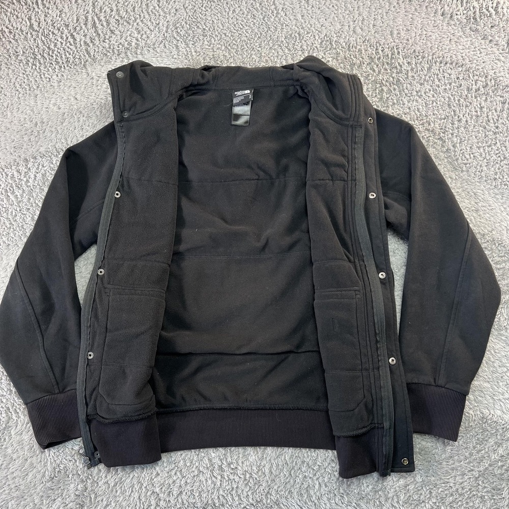 The North Face Rivington Jacket Mens Small Black Hooded Fleece Gorpcore Bomber - Picture 3 of 7